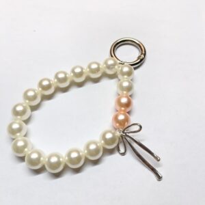 櫻霧粉｜串珠手機吊飾